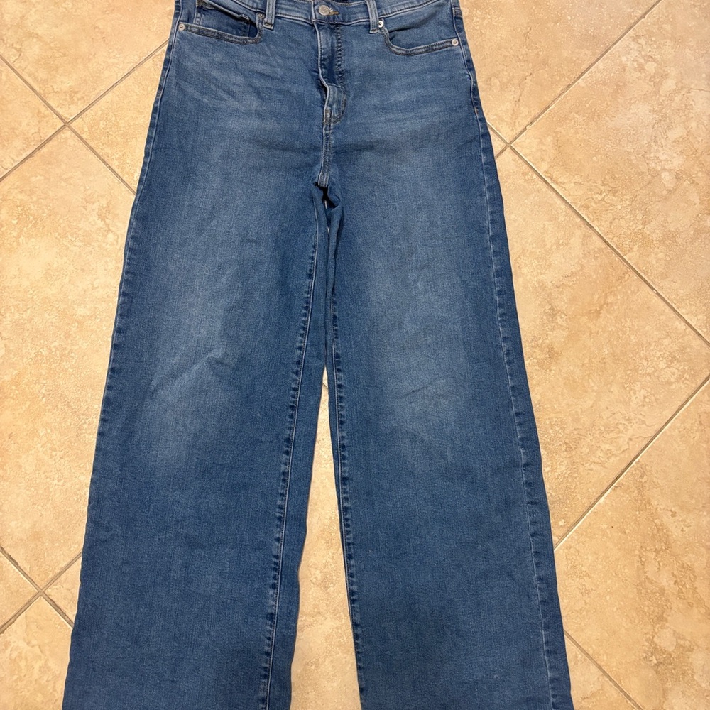 Banana Republic Denim Wide-Leg Jeans